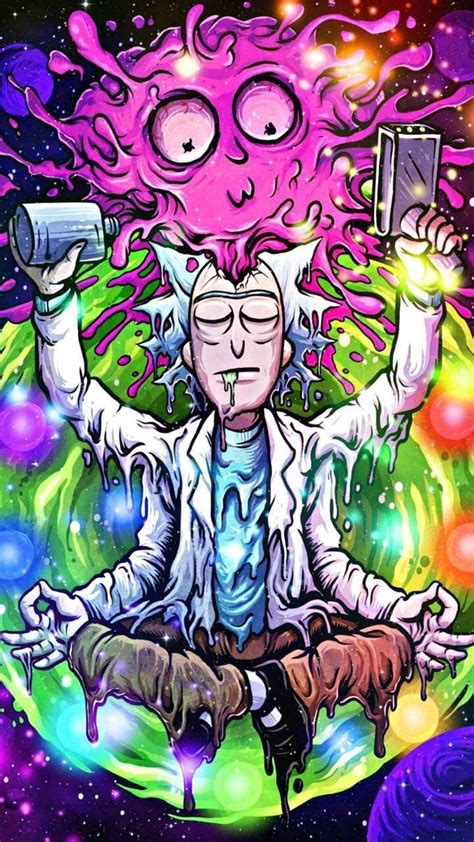 Trippy Rick And Morty Wallpapers Wallpaper Cave