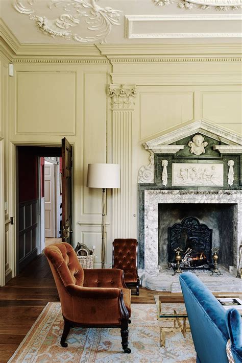 Restored Georgian House In Somerset House And Garden Georgian Fireplaces Marble Fireplaces