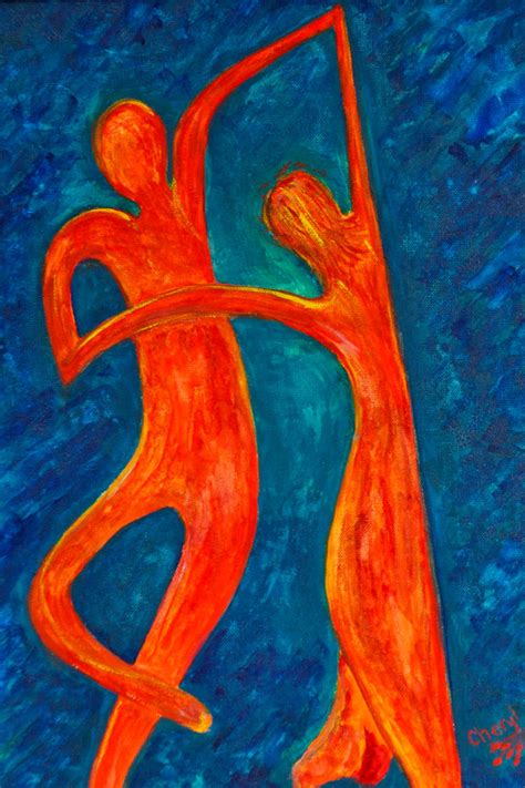 Abstract Painting Of Lovers Abstract Art Dancers Freestyle Dance Alliance