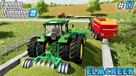 Picking Up Grass And Making Silage Elmcreek Farm Farming Simulator