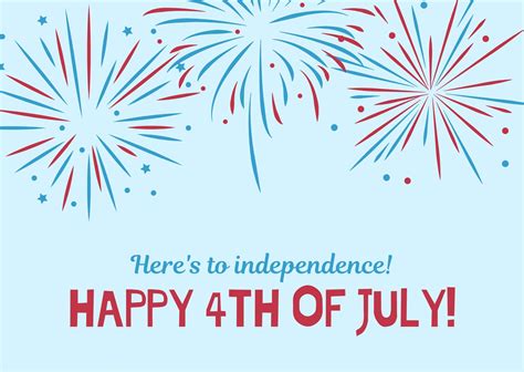 Free Printable Customizable 4th Of July Card Templates Canva