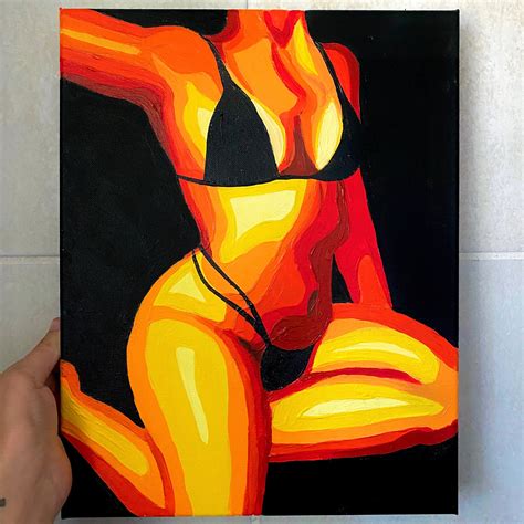 Thermal Body Painting On Canvas Warehouse Of Ideas