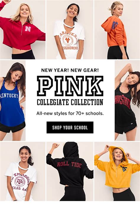 Victorias Secret The New Pink Collegiate Collection Is Here Milled