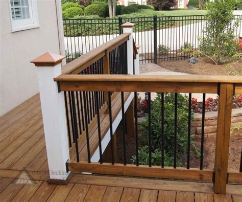 Paired with the right balusters, this type of handrail can be the perfect option for an entryway staircase. Lowes Handrail Exterior | Stair Designs