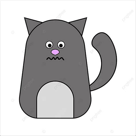 Cute Cartoon Cat Clipart Png Images Sad Cute Cat Cartoon Vector