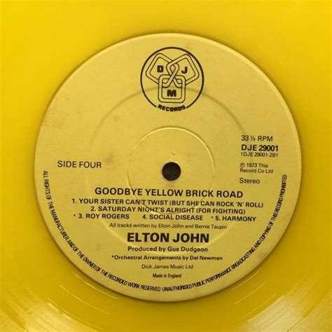 Elton John Goodbye Yellow Brick Road Limited Edition 2 Lp Set On