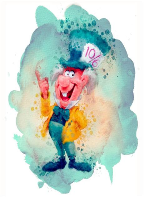 Mad Hatter Watercolor At Getdrawings Free Download