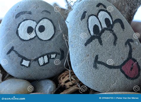 Managing Emotions Emoji Faces On Stones Sad Happy Surprised Worried