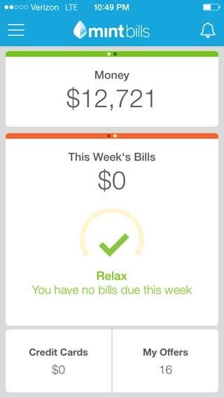 With mint mobile you can now just go into your app or on the website and. Mobile app review: Mint Bills