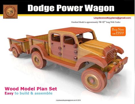 Dodge Power Wagon Etsy España Dodge Power Wagon Wooden Toy Cars