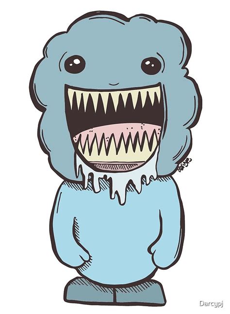 Drooling Monster By Darcypj Redbubble