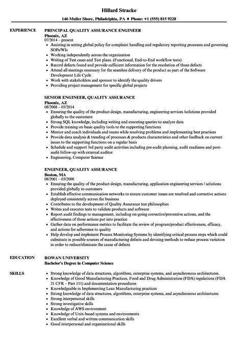 Browse resume examples for quality engineer jobs. Mechanical quality assurance engineer resume June 2020
