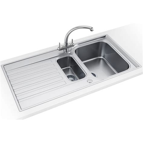 Franke Asx 651 Ascona 15 Bowl Reversible Stainless Steel Sink 1010305