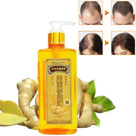 ginger shampoo anti hair loss baldness dandruff effective nourishing moisturizing grow thick
