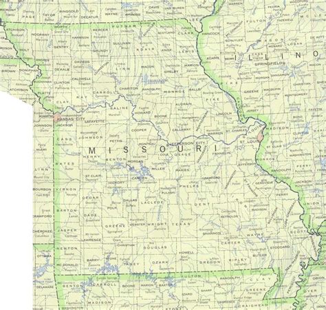 Map Of Missouri Political Map Online