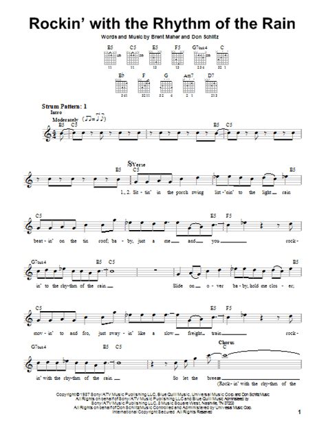 Rockin With The Rhythm Of The Rain Sheet Music By The Judds Easy