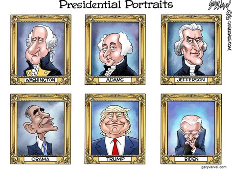 Presidential Portraits 4 Cartoons Stationgossip