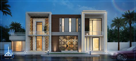 Modern Villa Design And Visualizing Uae On Behance