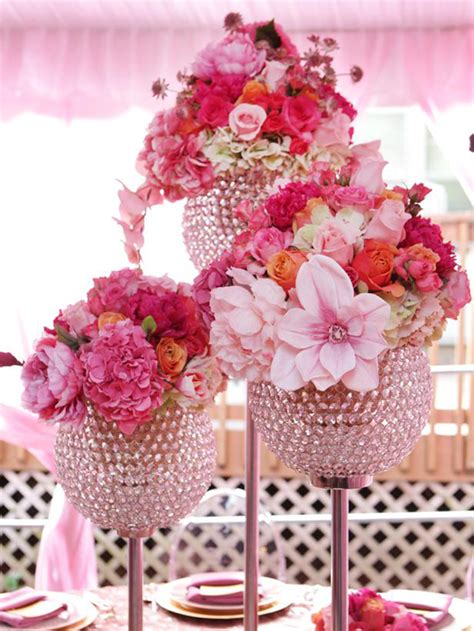 Wedding Flower Centerpieces Using Pink Wedding Flowers Wedding Stuff Ideas