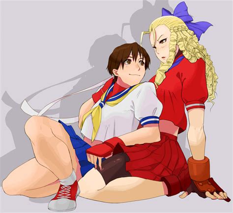 Kasugano Sakura And Kanzuki Karin Street Fighter Drawn By Ohji130