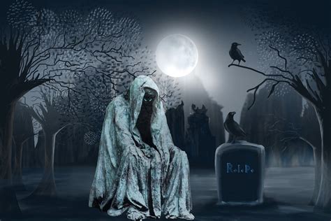 Download Background Graveyard Headstone Royalty Free Stock Illustration