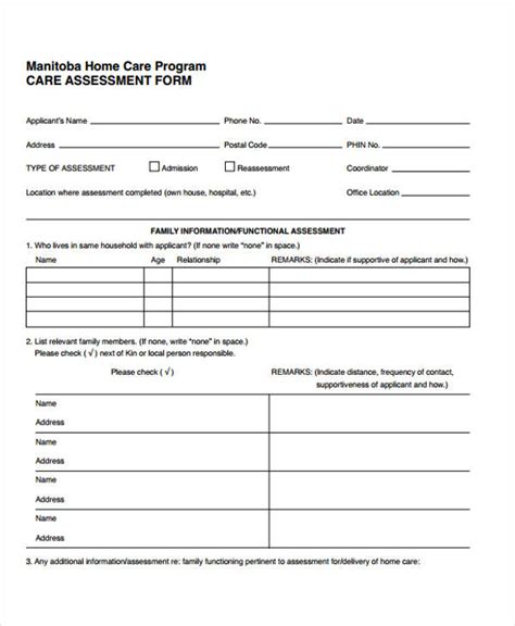 Free 31 Needs Assessment Forms In Pdf Ms Word Excel