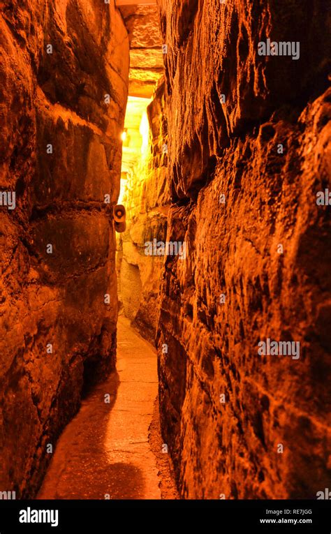 Underground Below The Old City Of Jerusalem Following The Western Wall
