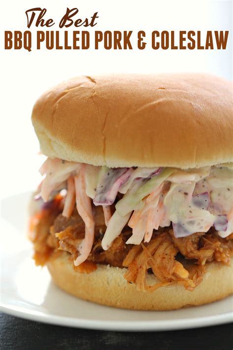 Best Pulled Pork Sandwich With Bbq Sauce And Coleslaw Recipes