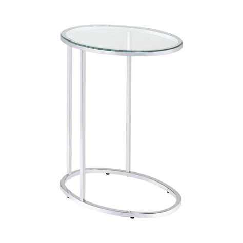 Buy Coaster 902927 Snack Table In Chrome Glass Metal Online