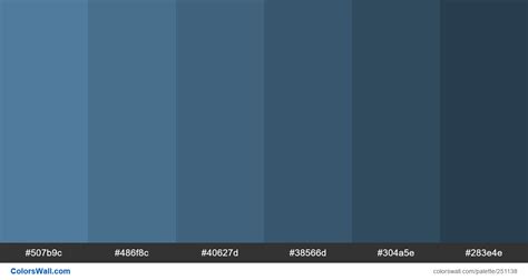 Storm Blue Shades Colors Palette Colorswall