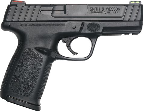 Smith And Wesson Sd9 Self Defense Hi Viz Fiber Optic 9mm Full Sized 16