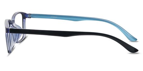 Josephus Men S Women S Rectangle Blue Tr90 Full Rim Eyeglasses Pringlasses