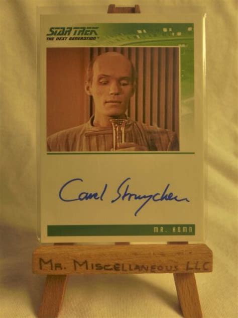 Quotable Star Trek The Next Generation Autograph Card Carel Struycken