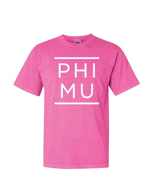 Phi Mu T Shirt Peggys Ts And Accessories