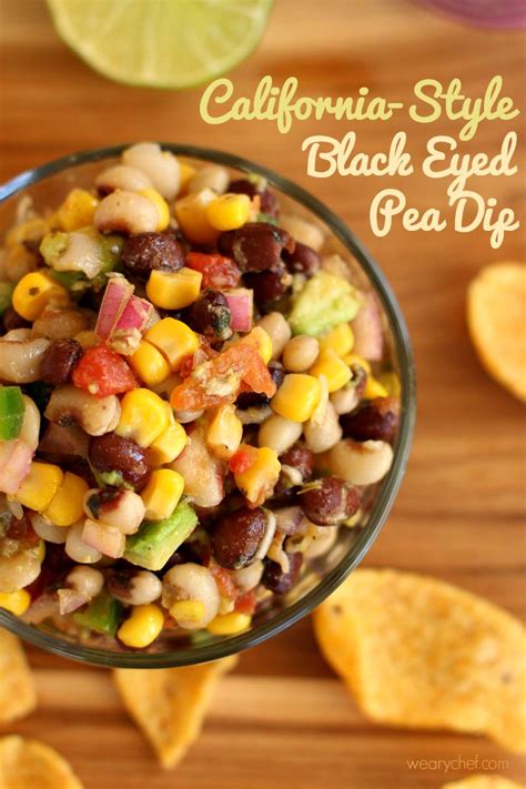 Black Eyed Pea Dip California Style Texas Caviar The Weary Chef