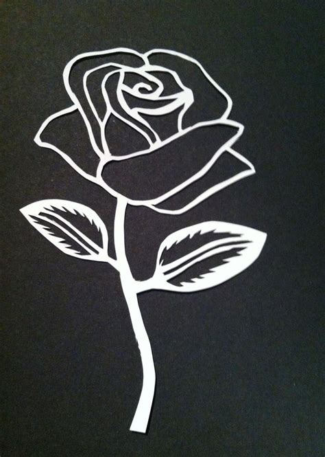 Rose Stencil By Livelifeeasy On Deviantart