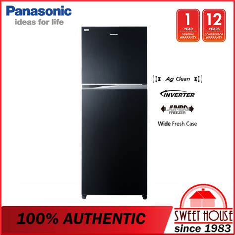 Ready Stock Panasonic 450l 2 Door Top Freezer Refrigerator Inverter