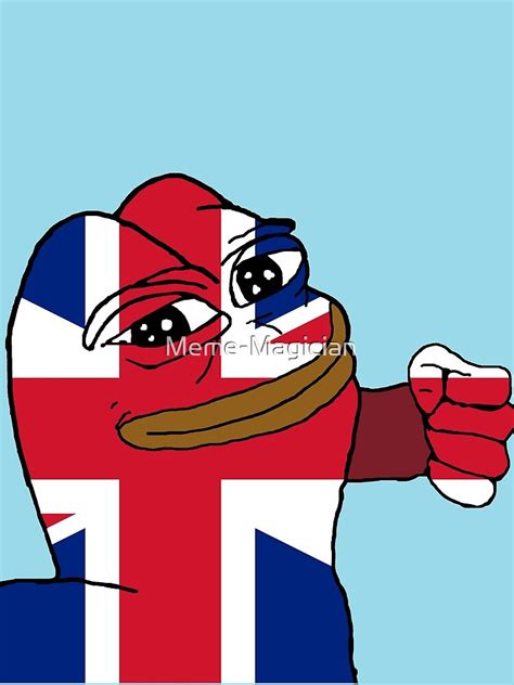 Punching Pepe United Kingdom Drawstring Bag By Meme Magician