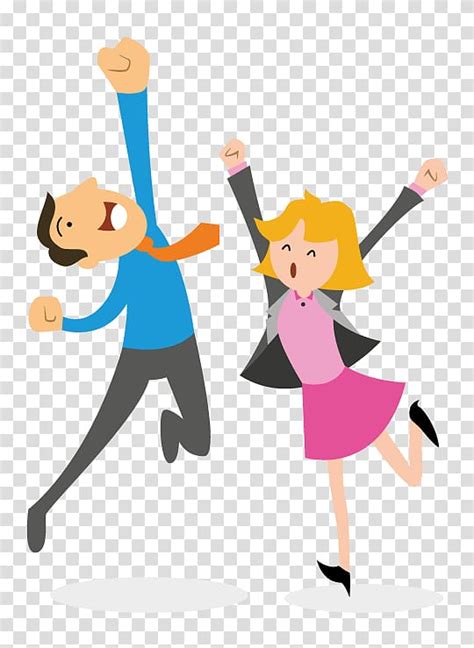 Transparent Cartoon People Clipart Jumping 10 Free Cliparts Download