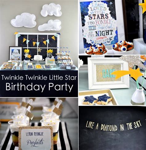 Karas Party Ideas Twinkle Star Space 2nd Birthday Little Boy Girl