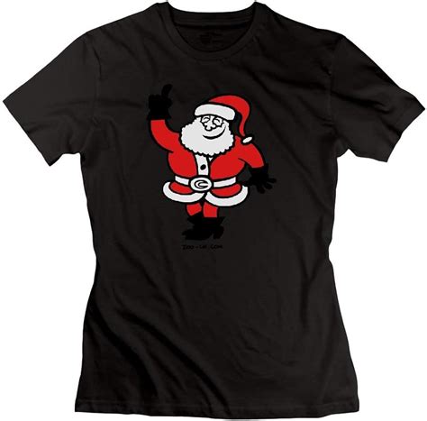 Santa Claus Celebrating Womens Tshirts Amazonca Clothing And Accessories