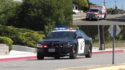 New Siren California Highway Patrol Charger And Falck Ambulance M 707