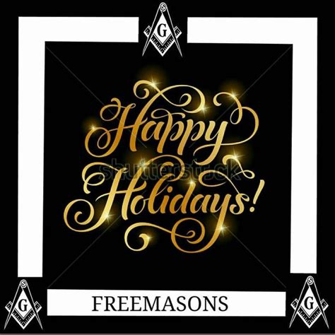 Smib Happy Holidays Freemason Masonic Masonic Lodge