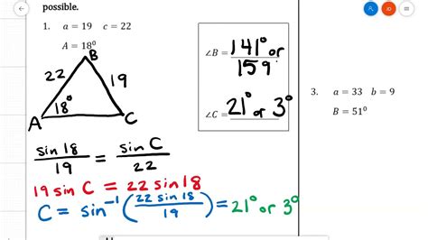 42 Trig Law Of Sines 3 Youtube