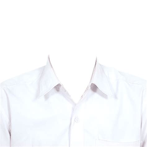 Baju Putih Kemeja Foto Ukuran Paspor Pakaian Resmi Png Transparan