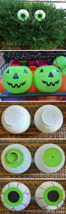 Cheap And Easy Diy Spooky Bush Eyes Diy Halloween Decorations For Outdoor