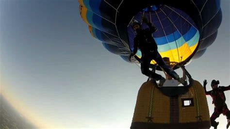 Hot Air Balloon Jump At Carolinafest Boogie 2012 Skydiving Youtube