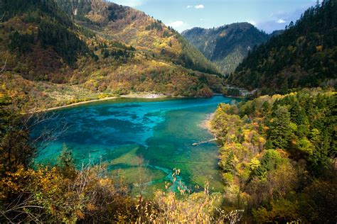 Five Flower Lake Jiuzhaigou Nationalpark Northern Sichuan China