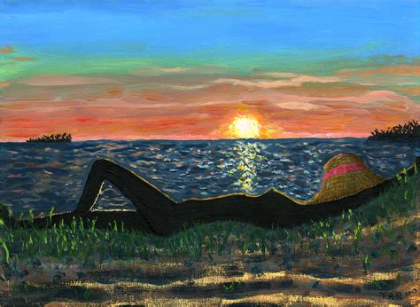 Sunset Solitude Painting By Thomas Rehkamp Fine Art America