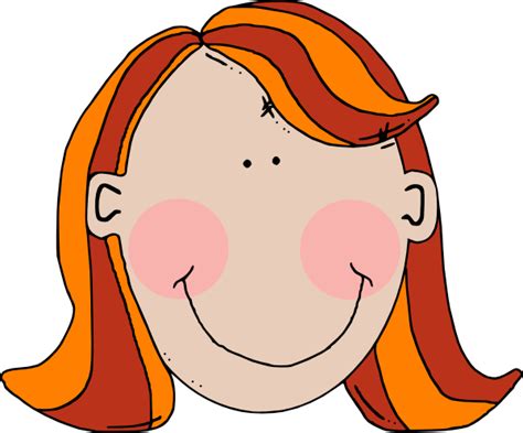 Teenage Girl Cartoon Face Clip Art At Vector